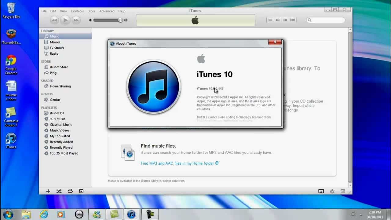 download itunes 10.7 mac